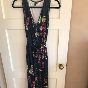 Navy floral dress